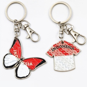 Wholesale Customizable Fashion Metal Keychains Personalized <b>Key</b> <b>Holder</b> Accessories Sublimation Tourist Souvenir Keyring Direct - Product Image 6