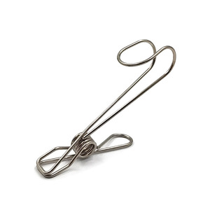 Stainless steel small wire <b>clip</b> hook with hanging bathroom multi-functional clothes windproof clothes rack for home storage and - Product Image 3