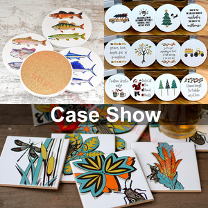 Sous-verres en céramique sablée à sublimation vierges avec base en liège pour boissons, accessoires de <span class=keywords><strong>cuisine</strong></span> et de bar personnalisables DIY, <span class=keywords><strong>promotion</strong></span> <span class=keywords><strong>entrepôt</strong></span> USA - Product Image 2