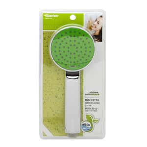 Robinet de douche thermostatique sur pied Doccetta 95 mm vert classique à économie d'eau, finition brossée pour salles de bain d'appartement - Product Image 1