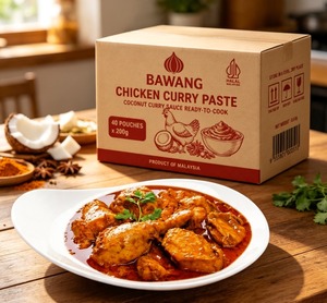บาวัง ซอสแกงไก่ 40 ซอง x 200 กรัม ซอสกะทิ พร้อมปรุง ฮาลาล ผลิตภัณฑ์จากมาเลเซีย รสชาติเข้มข้นและหอม - Product Image 1