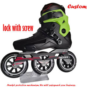 YSMLE Patins à roulettes en ligne professionnels à 3 roues pour l'extérieur, patins à roulettes de freestyle, chaussures de patinage en ligne, faible MOQ - Product Image 1