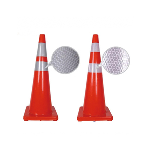 Yol konileri güvenlik trafik konisi 45/62/65/70cm esnek PVC yol güvenliği koni karayolları trafik işaretleri - Product Image 3