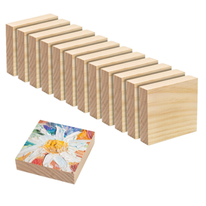 Bloques de <span class=keywords><strong>Madera</strong></span> sin Acabado para Arte y Manualidades, Paneles de <span class=keywords><strong>MDF</strong></span> para Manualidades, Ideales para Manualidades, Pintura, Proyectos de Bricolaje, Tallado, <span class=keywords><strong>Grabado</strong></span> - Product Image 2