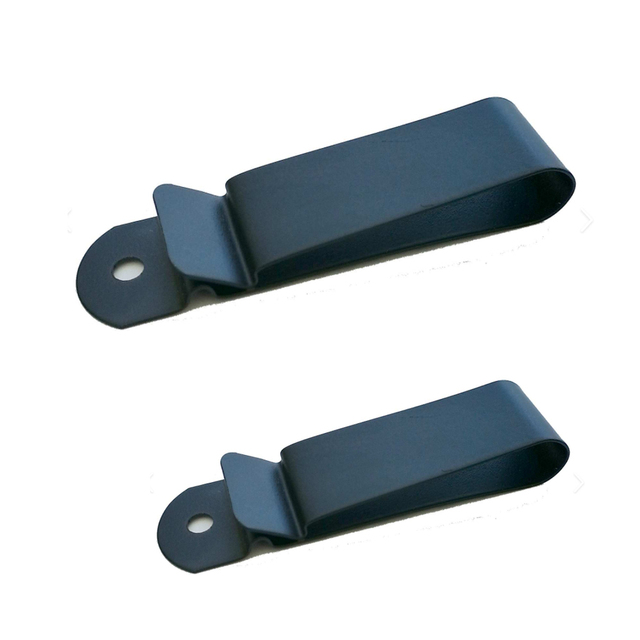 Custom Belt Clip Steel Black Coating Universal Cell Phone Spring Steel Stamping Clips for Small Pocket