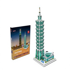 Blocs de construction en bois DIY pour architecture de monuments célèbres, avec modèle détaillé de la Tour d'Angle de Pise, pour adultes, puzzle anti-stress - Product Image 2