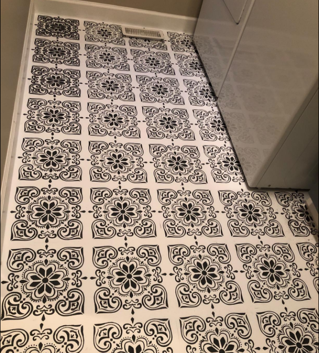 Трафареты для покраски плитки, напольные стены для украшения дома
