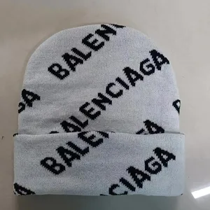 Nhà Máy Bán Buôn New Dành Cho Người Lớn Cừu Dệt Kim Mùa Đông Hat Tùy Chỉnh Jacquard Beanies Mũ