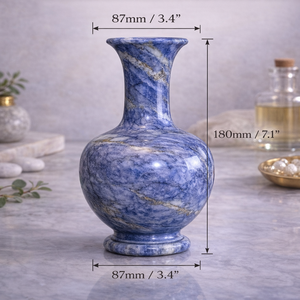 Vase à fleurs de table en marbre noir style Art Déco, en pierre naturelle, pour la décoration de la maison, mariages, Pâques, événements spéciaux - Vente en gros - Product Image 4