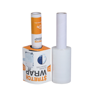 Mini rouleau de film de groupage haute performance <span class=keywords><strong>5</strong></span> "20mic Film LLDPE résistant à la déchirure pour la stabilisation compacte du fret dans l'entreposage - Product Image 1