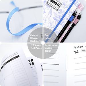 Agenda Personalizada 2026 Tamaño A5 con Logotipo en Cuero PU Tapa Dura y Banda Elástica para Planificación Diaria Calendario y Diario para Empresas - Product Image 5