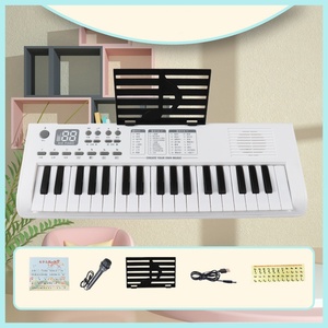 Wholesale 37-Key Portable Plastic Electronic Piano Keyboard With Microphone <b>Musical</b> <b>Instrument</b> Educational Toy - Product Image 3