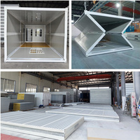 20-Fuß Faltbares Stahl-Containerhaus: Vorgefertigtes Büro, Hotel, Tiny Home, Modulare Kapsel-Villa, Schule, Wohnzimmer, Leicht zu Transportieren