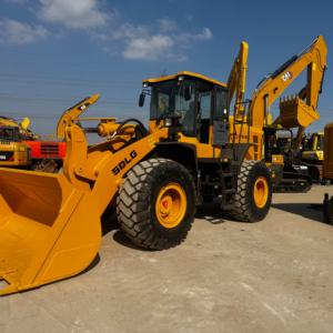 Продается фронтальный колёсный погрузчик SDLG L956F 6 тонн, модель 2024 года, 90% новый, с высококачественным двигателем и насосом, экскаватор-погрузчик - Product Image 3