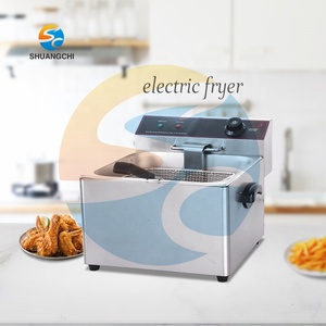 <span class=keywords><strong>Friteuse</strong></span> à poulet électrique commerciale <span class=keywords><strong>220V</strong></span>, <span class=keywords><strong>professionnelle</strong></span>, de comptoir, 11L, en acier inoxydable 304, 2800W, haute température - Product Image 2