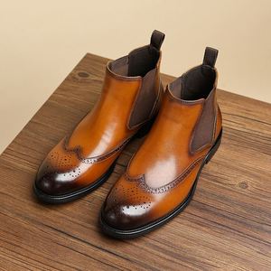 Chaussures pour hommes de style italien, haut de gamme, en cuir de vachette, pratiques et luxueuses, dernier style, élégantes et formelles pour les affaires. - Product Image 3