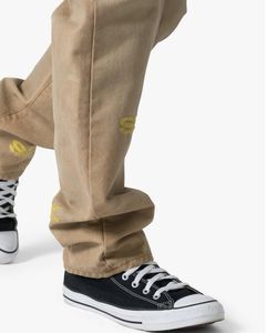 Джинсы мужские прямого кроя из денима с вышивкой, винтажные, с эффектом потертости, новый дизайн 2026 года - Product Image 6