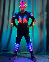 Nouveau Casque LED Lumineux Crâne pour Adultes, Armure KTV, Masque Fantôme à Couleurs Changeantes pour Spectacles Scéniques et Ambiance Améliorée