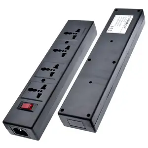 4 Ways PDU Power Strip Universal Power Strip with overload protector 4 Port Socket Outlet extend with Circuit Breaker switch