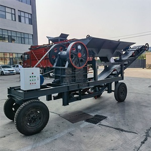 Trituradora de Mandíbulas Móvil de Alta Durabilidad para Minería, Equipo de Trituración de Mandíbulas Móvil para Mineral de Oro, Trituradora de Mandíbulas Móvil para Mineral de Cobre - Product Image 1