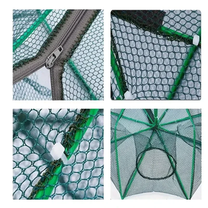 Filet de pêche pliable pour attrapeur de crevettes, piège à crabes, crevettes, écrevisses, anguilles et autres poissons - Product Image 6