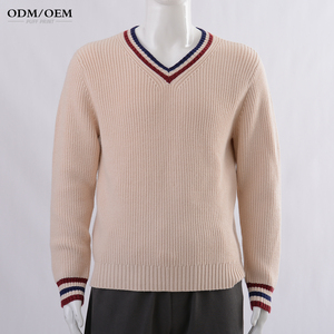Suéter Personalizado con Logotipo OEM y ODM para Hombre, Cuello en V, Tejido de Punto, Manga Larga, Suéteres de Moda, Jerseys de Invierno - Product Image 3