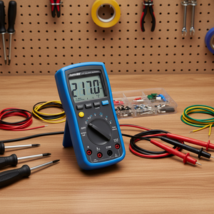 Multímetro Digital <span class=keywords><strong>Faith</strong></span> FT217 para Corriente, Voltaje y Resistencia de CC/CA, Rango Automático, 3, 5, 6 Dígitos, Verdadero Valor Eficaz (RMS) con hasta 60M - Product Image 6