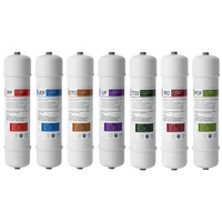 10 pouces 0.2 microns charbon actif bloc sédiment T33 purificateurs d'eau cartouche filtrante