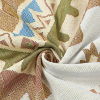Ethnique Vintage Boho Géométrique Oeuvre Jacquard Tissé Jeté Tapis Décor À La Maison Couverture Extérieur Et Intérieur Avec Gland