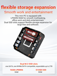 Qcta Core High Quality Brand New Firebat R3 Mini PC 7 7730U Processor Good Price US <b>Plug</b> for Game R3 Mini PC Suitable for Both O - Product Image 6