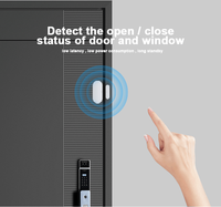 Sensor Magnético para Puerta y Ventana con Control por Aplicación Tuya Smart Life, Detector de Alarma ZigBee, Seguridad Inteligente para el Hogar, Conexión con Toda la Casa, Ideal para Hoteles