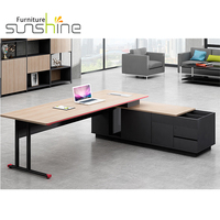 Mobilier moderne personnalisable de bureau d'ordinateur de bureau de direction en bois de luxe de haute qualité pour l'école d'appartement à la maison pour les patrons