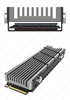 OEM Cooler II 2280 NVME Radiador M2 SSD Disipador de calor con almohadilla térmica de silicona Radiador de PC de aleación de aluminio y magnesio en stock