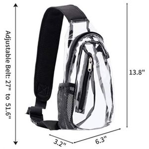 Sac de poitrine transparent imperméable en gros pour sports de plein air, sacoche de voyage et de fitness, sac de rangement - Product Image 2