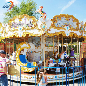 Equipo de Parque Infantil, Juegos Mecánicos de Carnaval, Carrusel Clásico Vintage para Niños, en Venta - Product Image 4