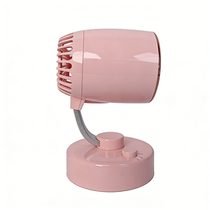 Mini ventilateur de bureau rose à moteur sans balais, alimenté par USB et batterie de voiture, 4 vitesses, grand volume d'air, fonctionnement silencieux pour l'été - Product Image 3