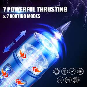 ถ้วย3D อัตโนมัติพื้นผิวเหมือนจริงด้วยคลิกเดียวของเล่นทางเพศในช่องปากสำหรับผู้ชายแบบหมุนขึ้นและลงได้เอง - Product Image 3