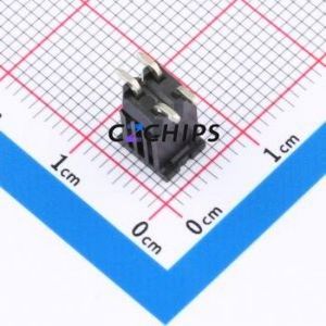 A254US-WS02P-PC075 Pin Header SMD,P=2.54mm Connector 2x2P Square Hole Double Row 4P - Product Image 2