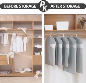 40" 48" 60" 65'' Oxford Long Dress Seasonal Change Bridal Gown Wedding Dresses Hanging Clothes Clear Suit Large <strong>Garment</strong> <strong>Bag</strong> - Product Image 6