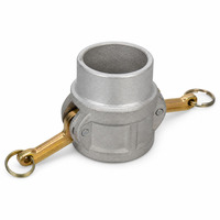 Raccord de tuyau Camlock en aluminium avec bouchon anti-poussière et chaîne DN50 DN65 à connexion rapide pour la lutte contre l'incendie
