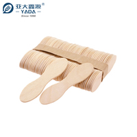 Cuillère à glace en bois YADA 75 mm cuillère à crème glacée en bois jetable en forme de magnum avec logo personnalisé