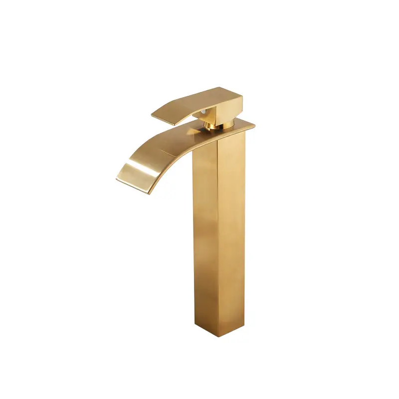 Элегантный латунный Смеситель для туалета-матовый золотой-кран для салона красоты