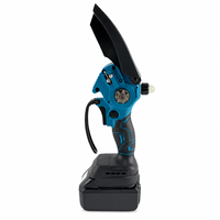 Mini-kettingzaag 6 inch snoerloos borstelloos elektrisch handzaam 21V accu voor tuin, boomtakken snoeien en hout zagen