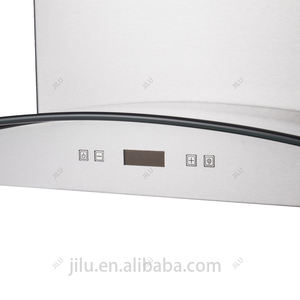 Motor de pared de acero inoxidable, piezas de Sensor de estilo de potencia, lámpara de luz LED, campana extractora, Control táctil, curva de vidrio, acero, lujo para cocina, 60mm - Product Image 4