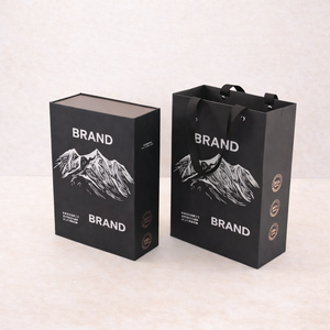 Caja de Vino Negra Personalizada de Fábrica |   Logotipo Gratuito con Inserto Personalizado y Múltiples Acabados para Vino Tinto, Licores, <span class=keywords><strong>Vodka</strong></span> y Bebidas - Product Image 2