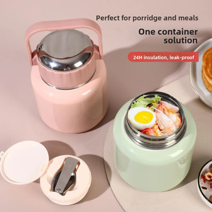 Recipientes térmicos de colores para alimentos, termos para sopa, loncheras de acero inoxidable al vacío, termos. - Product Image 5