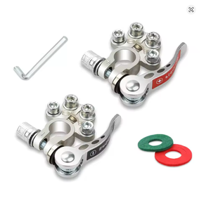 1 Paire de bornes de <span class=keywords><strong>batterie</strong></span> supérieures pour voiture 12V 24V, connecteurs de câble pour auto, caravane, bateau, moto, voiture - Product Image 1