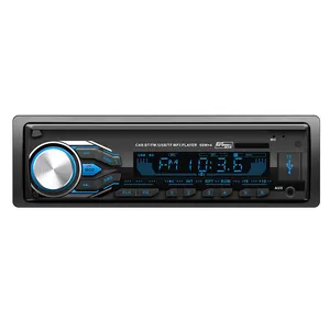 Single Din Bt Audio Car Mp3 Player Stereo Radio Fm Aux Input Receiver Usb With Intelligent Flowing Color LED light