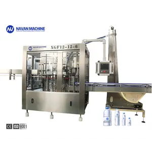 Línea de producción de agua potable máquina de llenado de agua botella de plástico PET rotativa automática completa