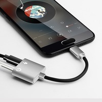 Double adaptateur en métal type c 2 en 1 pour écouteurs, 2 pièces, bon marché, adaptateur audio, câble jack aux, usb, pour samsung